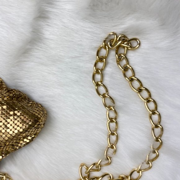 Vintage Whiting and Davis Art Deco Gold Mesh Purse - Picture 5 of 13